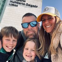 Maison vue lac et montagnes