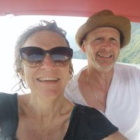 Corinne and Arnaud's charming millstone house