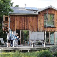 Maison en pleine nature.