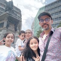 Appartement de 2 chambres et salon, avec une grande terrasse au centre du Temara