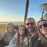 Maison en bois typique en bordure du littoral, vue sur le Bassin d'Arcachon