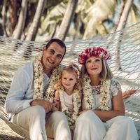 Moorea, Fare Coco Tiaré, 3 chambres climatisées, piscine dans jardin tropical, accès lagon