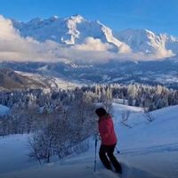Une maison pour profiter de la montagne à pied ou en VTT, vue imprenable sur le massif du Mont Blanc