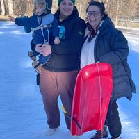 Letícia e Chiara e il piccolo Lorenzo.'s house