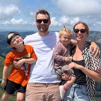 Traditional Danish red brick villa close and connected to Aarhus