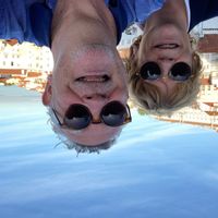 La maison de Martin est face mer (plage de Villes Martin) avec une belle terrasse surélevée