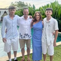 Elle's townhome is directly on the beautiful Noosa River, with a park in front.