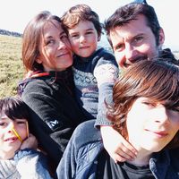 Vue sur le massif du Vercors dans la Drôme des collines
